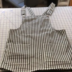 Forever 21 plaid overall skirt, size L